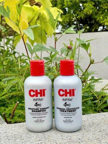 Set 2 Chai Gội Xả CHI Infra 177ml - Dưỡng Tóc Mềm Mượt và Bóng Đẹp Cho Mọi Loại Tóc
