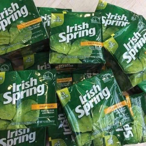 Xà Bông Irish Spring Dạng Cục 113g (Lốc 3 Cục) - Sạch Da, Thơm Lâu, Dưỡng Ẩm Cho Da Mềm Mại