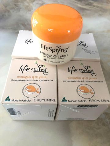 Kem Dưỡng Da Lifespring Collagen Q10 Plus 100ml - Ngăn Lão Hóa, Dưỡng Da Từ Nhau Thai Cừu, Mỹ Phẩm Chất Lượng
