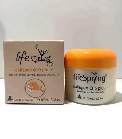 Kem Dưỡng Da Lifespring Collagen Q10 Plus 100ml - Ngăn Lão Hóa, Dưỡng Da Từ Nhau Thai Cừu, Mỹ Phẩm Chất Lượng