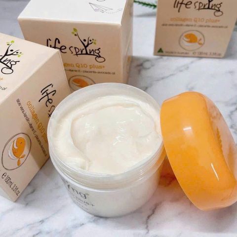Kem Dưỡng Da Lifespring Collagen Q10 Plus 100ml - Ngăn Lão Hóa, Dưỡng Da Từ Nhau Thai Cừu, Mỹ Phẩm Chất Lượng