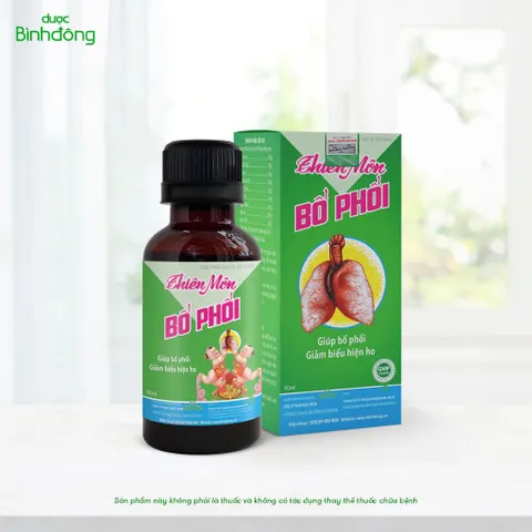Combo 3 chai Thiên Môn Bổ Phổi Dược Bình Đông Chai 90ml dành cho Trẻ em, Giảm ho, Bổ phổi