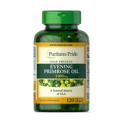 Tinh Dầu Hoa Anh Thảo Evening Primrose Oil 500mg Puritan's Pride Mỹ - Hỗ Trợ Sức Khỏe Phụ Nữ & Làm Đẹp Da Tự Nhiên 630815