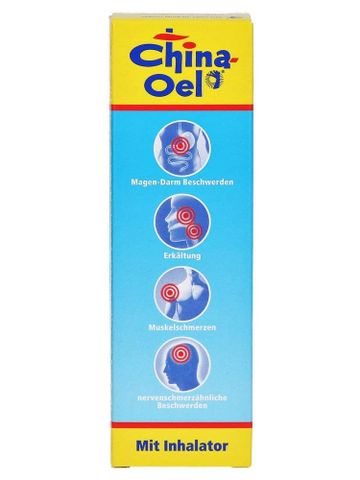 Dầu gió China Oel 25 ml kèm ống hít hương bạc hà chính hãng Đức 630824