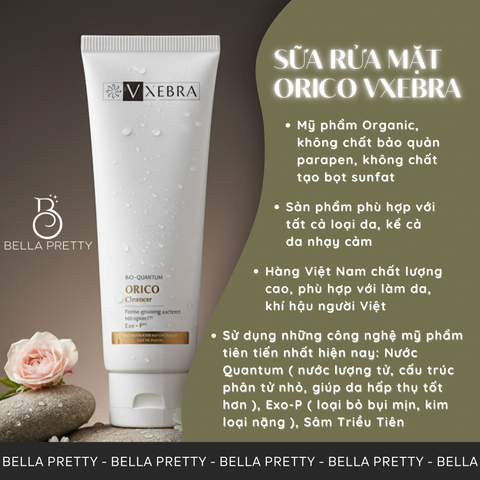 Sữa Rửa Mặt Orico Vxebra 100g - Làm Sạch Da, Dịu Nhẹ Hàng Ngày