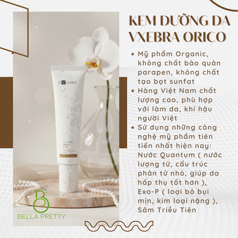 Kem Dưỡng Da Vxebra Orico 50g - Cấp Ẩm, Phục Hồi Da