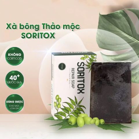 Xà Bông Soritox 130gr - Chăm Sóc Da Mờ Thâm, Sạch Mụn, Dưỡng Ẩm Tự Nhiên Cho Mọi Loại Da