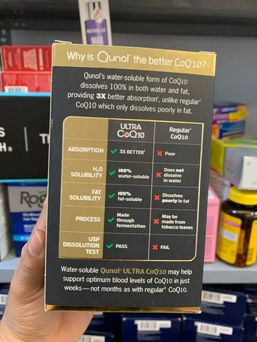 Viên uống hỗ tim mạch ngăn ngừa tai biến - đột quỵ Qunol Ultra Coq10 100mg 