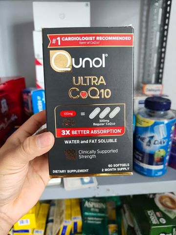 Viên uống hỗ tim mạch ngăn ngừa tai biến - đột quỵ Qunol Ultra Coq10 100mg 