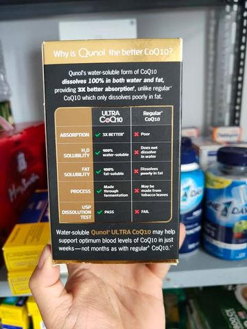 Viên uống hỗ tim mạch ngăn ngừa tai biến - đột quỵ Qunol Ultra Coq10 100mg 