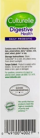 Viên uống Culturelle Probiotic 50 viên - Hỗ trợ tiêu hóa tự nhiên, cân bằng vi sinh đường ruột, tăng cường sức khỏe miễn dịch 630906