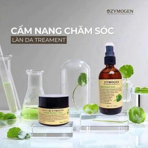 Zymogen Bộ đôi rau má phục hồi da lành tính- kết hợp giữa serum và kem dưỡng