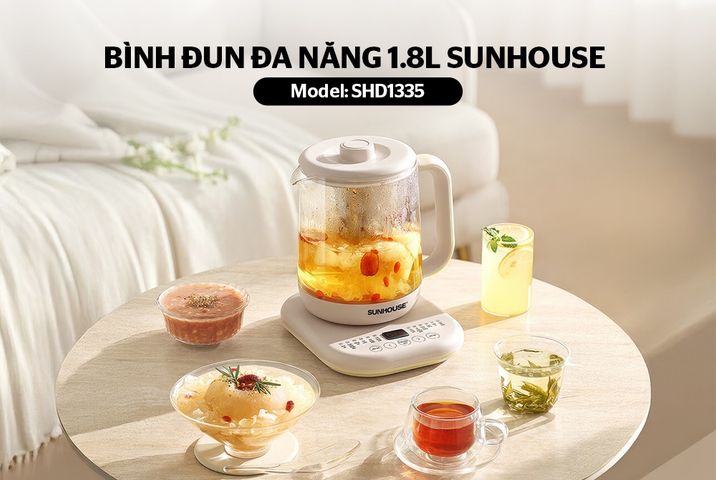 Bình đun đa năng 1.8L SUNHOUSE SHD1335