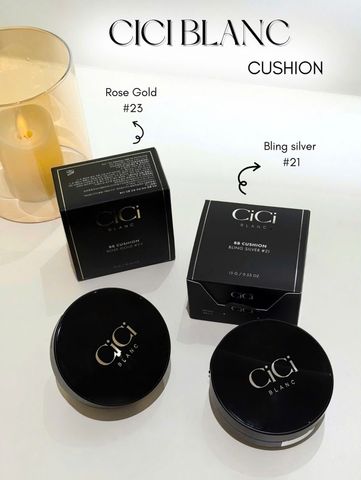 Phấn nước Cici Blanc Cushion SPF50/PA+++ 15g - Phấn trang điểm cao cấp Hàn Quốc lớp nền mỏng mịn tự nhiên che khuyết điểm tốt, bảo vệ da khỏi UV