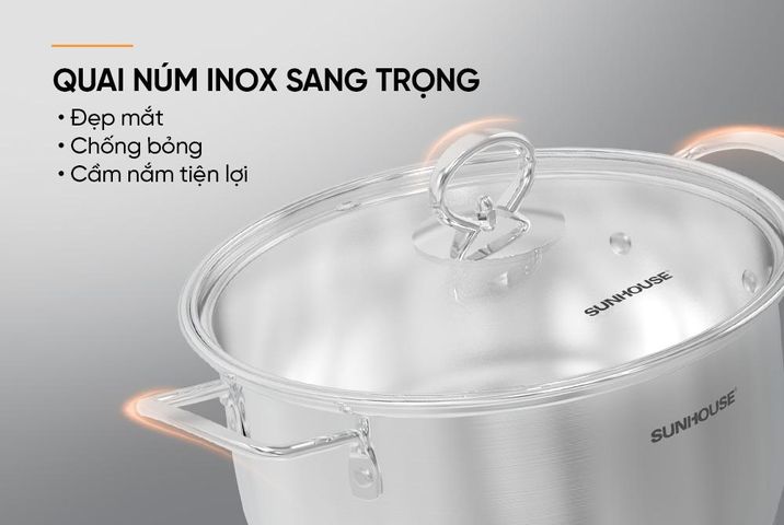 Bộ nồi Inox 5 đáy SUNHOUSE SHG788