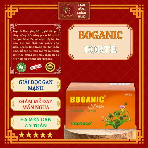 COMBO 05 LOẠI BOGANIC TRAPHACO - Gíup giải độc gan; Hạ men gan, mỡ máu cholesterol; Tăng cường chức năng gan