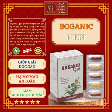 COMBO 05 LOẠI BOGANIC TRAPHACO - Gíup giải độc gan; Hạ men gan, mỡ máu cholesterol; Tăng cường chức năng gan