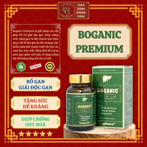 COMBO 05 LOẠI BOGANIC TRAPHACO - Gíup giải độc gan; Hạ men gan, mỡ máu cholesterol; Tăng cường chức năng gan