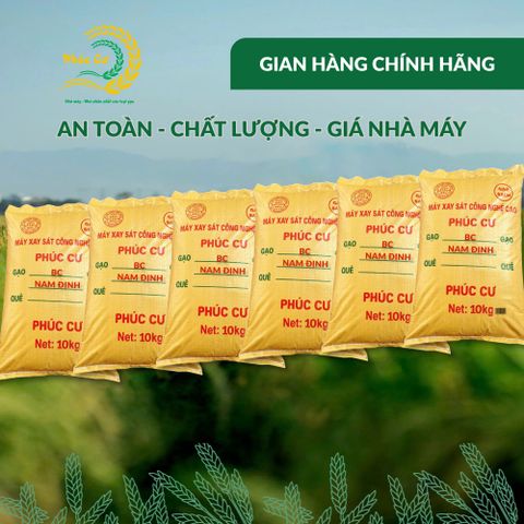 Gạo Phúc Cư | 60KG Gạo BC Nam Định (LOẠI NGON) Hạt Dài Cơm Mềm Thơm Ngon