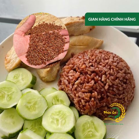 Gạo Phúc Cư | 5KG Lứt Đỏ (LOẠI NGON) Huyết Rồng Hữu Cơ Tốt Cho Người Tiểu Đường Ăn Kiêng Heathy