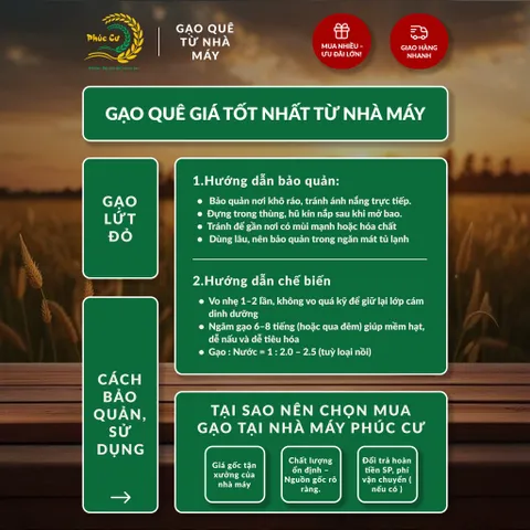 Gạo Phúc Cư | 60KG Gạo Lứt Đỏ (LOẠI NGON) Huyết Rồng Hữu Cơ Tốt Cho Người Tiểu Đường Ăn Kiêng Heathy