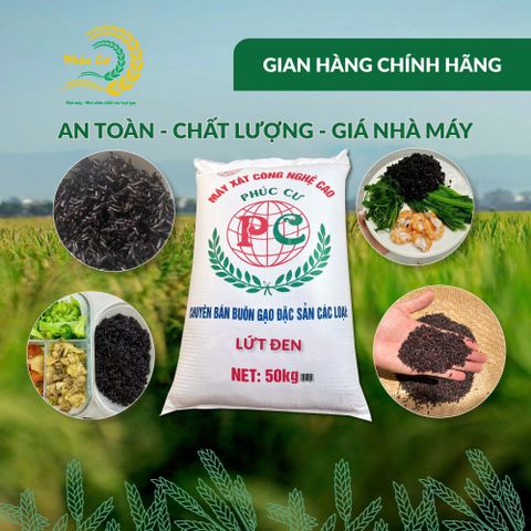 Gạo Phúc Cư | 50KG Gạo Lứt Đen (LOẠI NGON) Nếp Than Hữu Cơ Tốt Cho Người Tiểu Đường Ăn Kiêng