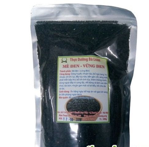 Vừng Đen Sống Bà Loan 200g - Hạt Vừng Nguyên Chất, Bổ Dưỡng