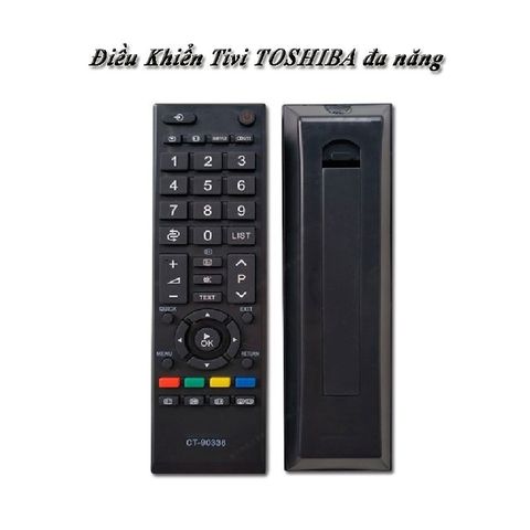 Điều khiển Remote Tivi TOSHIBA CT90336 - Đa năng, Tương thích mọi tivi TOSHIBA, Thiết kế đơn giản, Khoảng cách điều khiển 10m 631216