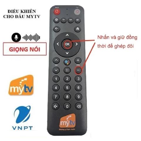 Điều Khiển Remote MyTV VNPT Có Tìm Kiếm Giọng Nói - Mẫu Mới Thông Minh, Tiện Lợi Dành Cho Tivi Box 631218