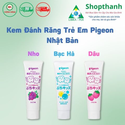 Kem Đánh Răng Trẻ Em Nhật Bản 50g | An Toàn Cho Bé Từ 18 Tháng – Hương Trái Cây Dễ Chịu, Chính Hãng