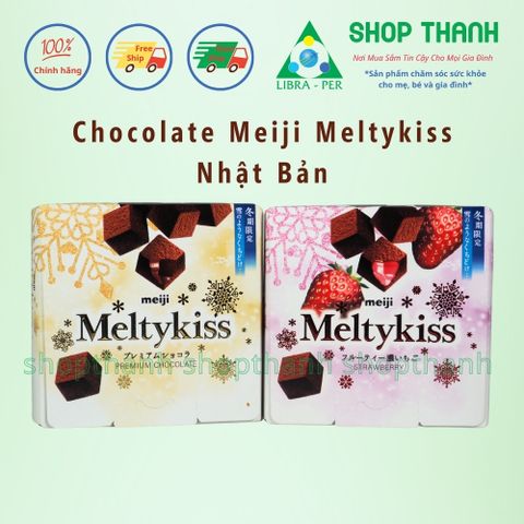 Chocolate tươi Meiji Meltykiss Nhật Bản 50–60g – Nama Chocolate Tan Chảy, Hộp Quà Cao Cấp