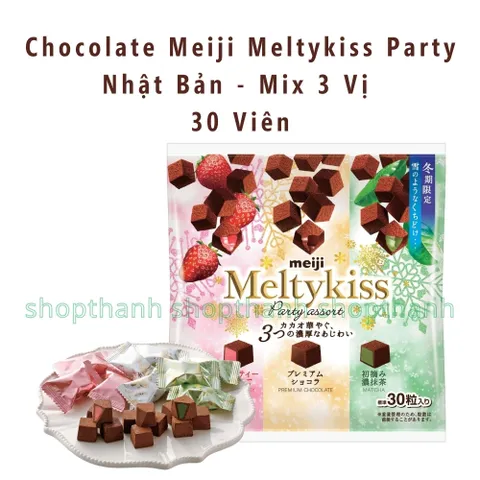 Chocolate tươi Meiji Meltykiss Nhật Bản 50–60g – Nama Chocolate Tan Chảy, Hộp Quà Cao Cấp