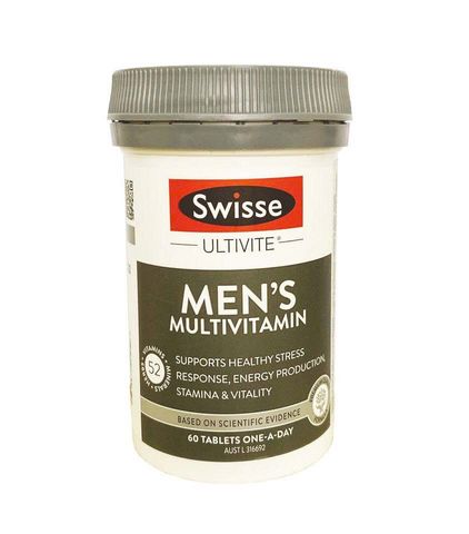 Viên uống bổ sung vitamin tổng hợp Swisse Men’s Ultivite Multivitamin - Bổ sung dinh dưỡng, hỗ trợ sức khỏe, năng lượng cho nam giới