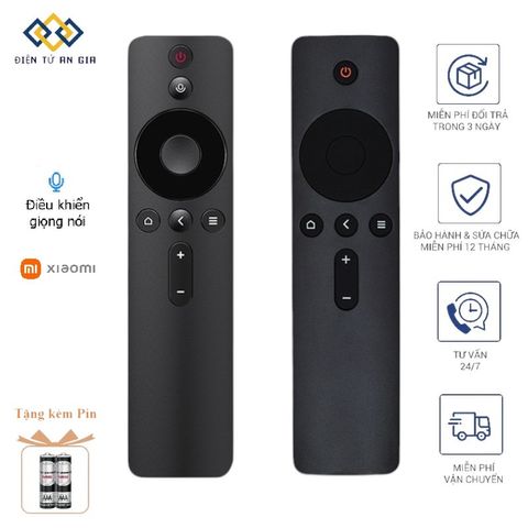 Điều Khiển Remote Giọng Nói Voice Tivi Xiaomi Hàng Mới - Phụ Kiện Tivi Kèm Pin Thiết Bị Thông Minh Đen 631222