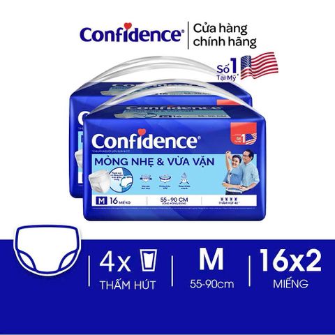 Tã Người Lớn Confidence Siêu Thấm – Khô Thoáng 12H