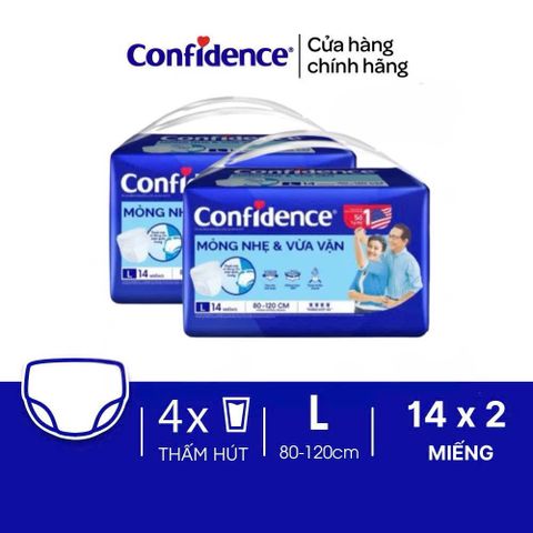 Tã Người Lớn Confidence Siêu Thấm – Khô Thoáng 12H