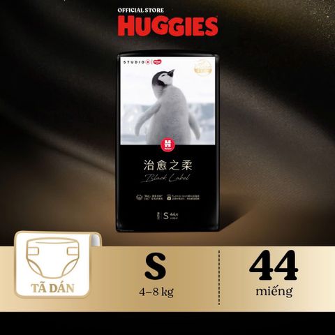 Bỉm Huggies Black Label Siêu Thấm Chống Tràn, Siêu Mềm Không Hăm, Khô Thoáng 12H