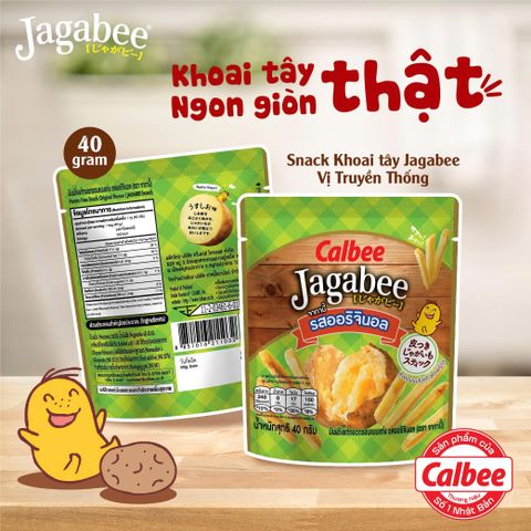 Bánh Snack Khoai Tây Jagabee Vị Phô Mai 100% Từ Khoai Tây Tươi - Snack Nhật Bản Giòn Rụm, Thơm Ngon Khó Cưỡng