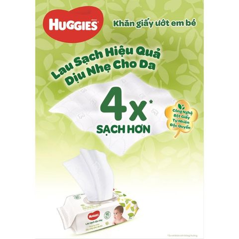 Khăn Ướt Huggies Dịu Nhẹ Túi 80 Tờ – Làm Sạch An Toàn Cho Bé