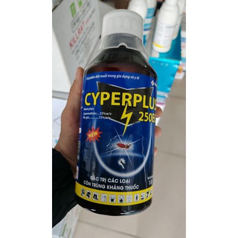 CYPER PLUS 250EC 1LÍT {THỤY SĨ} Đặc Trị Muỗi, Ruồi, Gián, Kiến và Sâu bọ khác trong nông nghiệp,HẠ GỤC MẠNH,HIỆU QUẢ CAO