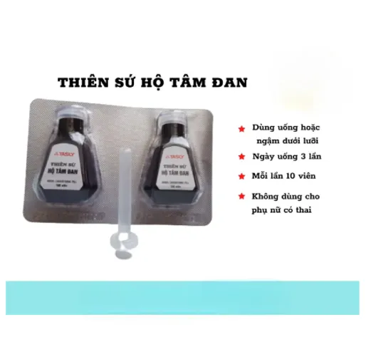 THIÊN SỨ HỘ TÂM ĐAN - 100 viên dạng giọt , hỗ trợ bệnhh tăng mỡ máu, xơ cứng động mạch và chứng thiếu máu cục bộ tim