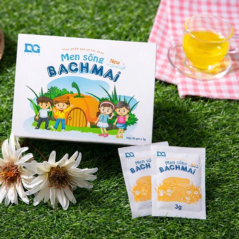 Men sống Bạch Mai bổ sung lợi khuẩn cho đường ruột (hộp 30 gói x 3g)