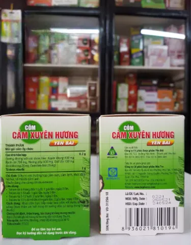Cốm Cảm Xuyên Hương Yên Bái Dùng Được Cho Trẻ Em, hộp 20 gói, cảm cúm, cảm lạnh, nhức đầu, hắt hơi, sổ mũi cho trẻ em, người lớn