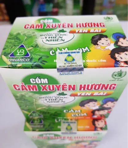 Cốm Cảm Xuyên Hương Yên Bái Dùng Được Cho Trẻ Em, hộp 20 gói, cảm cúm, cảm lạnh, nhức đầu, hắt hơi, sổ mũi cho trẻ em, người lớn