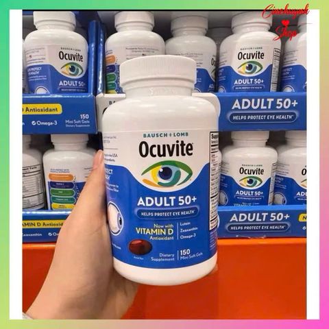 Viên Uống Bổ Mắt Ocuvite Lutein 150 viên - Hỗ Trợ Sức Khỏe Mắt, Ngăn Ngừa Thoái Hóa Điểm Vàng Dành Cho Người Trên 50 Tuổi