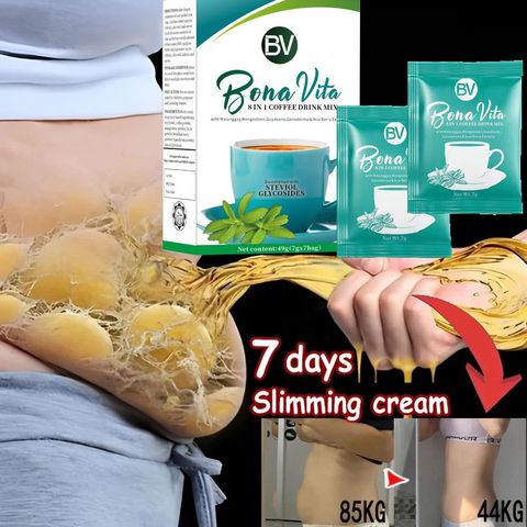 Cà phê nấm Kim Anh cafe sữa hoà tan 8 in 1Coffee hộp 7 gói/Slimming Coffee