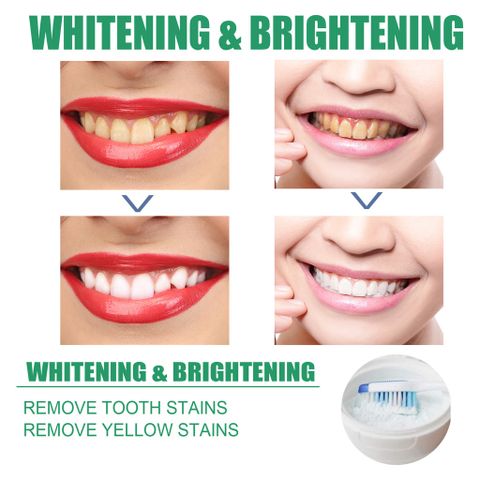 Bột Đánh Trắng Răng - Hạt Siêu Mịn Không Mòn Men - Cam Kết Trắng Bật Tông