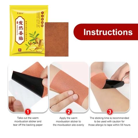 Miếng dán Hết Đau Nhức Xương Khớp Toàn Thân Chiết Xuất Gừng Dược An Toàn Lành Tính, Mang Lại Hiệu Quả Lâu Dài/100 pieces