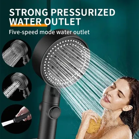 Vòi sen tăng áp nóng lạnh 5 chế độ nước, tích hợp đầu , nhấn nút để chuyển đổi