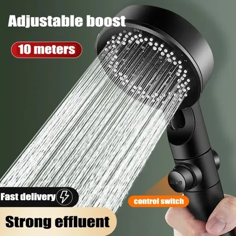 Vòi sen tăng áp nóng lạnh 5 chế độ nước, tích hợp đầu , nhấn nút để chuyển đổi